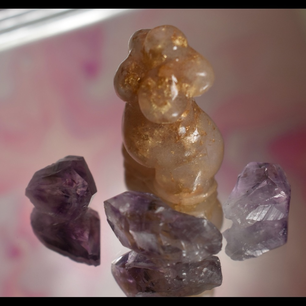 Handmade by me resin goddess